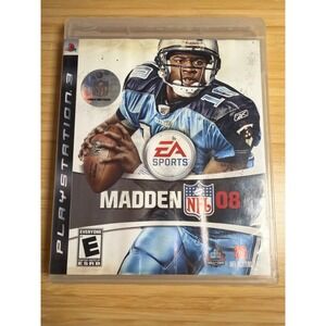 PS3 Madden NFL 08 Complete CIB Sony PlayStation 3 EA Sports